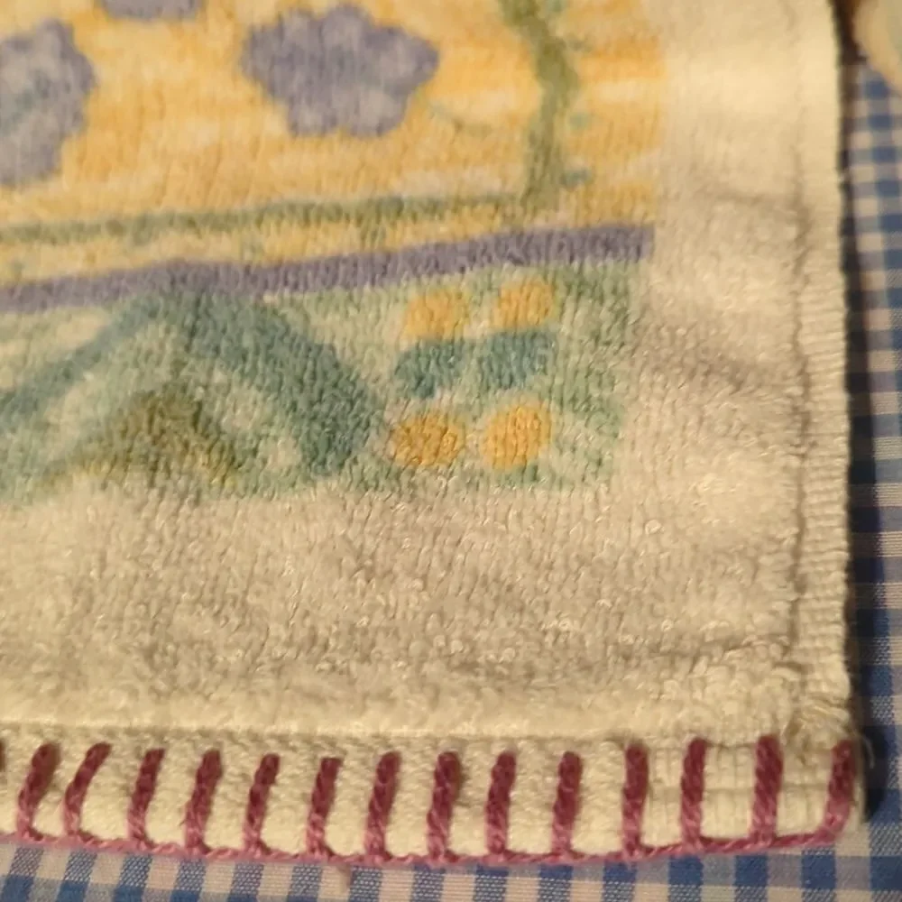 Vintage 100% cotton colorful patchwork leaf‎ print towel set